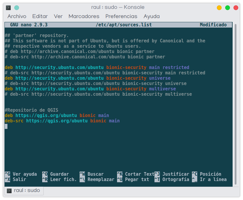 Como instalar QGIS 3 en Ubuntu